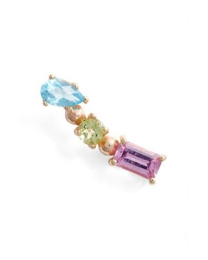 Anzie Carr Single Multistone Ear Crawler - Pink