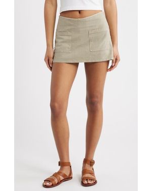 BDG Dariah Linen Blend Skort - Natural
