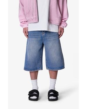 MNML Ultra Baggy Denim Shorts - Blue