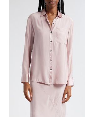 ATM Matte Silk Shirt - Pink
