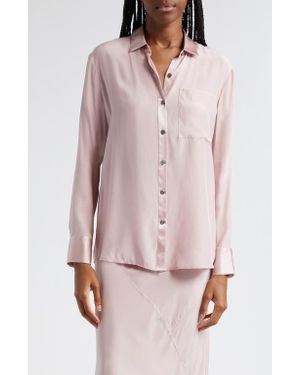 ATM Matte Silk Shirt - Pink