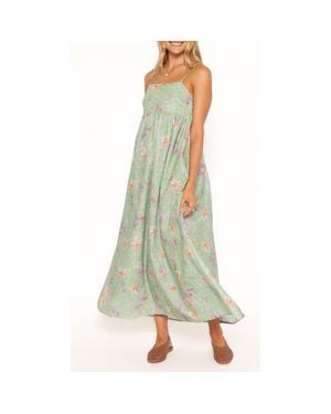 Petal & Pup Alyah Floral Eyelet Maxi Dress - Green