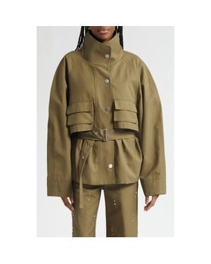 3.1 Phillip Lim Belted Utility Jacket - Green