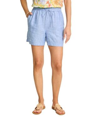 Tommy Bahama Two Palms Tie Waist Linen Shorts - Blue