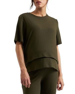 Ripe Maternity Mike Rib Nursing Top - Green