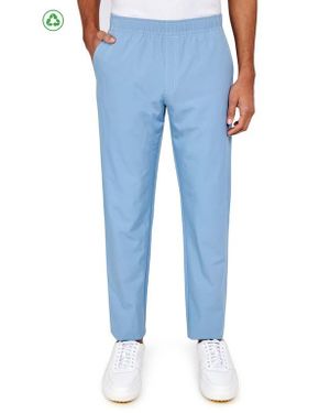 Con.struct Regular Fit Solid Drawstring Recycled Performance Golf Pants - Blue
