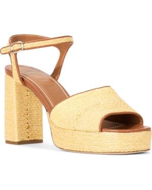 STAUD Jodie Ankle Strap Platform Sandal - Metallic