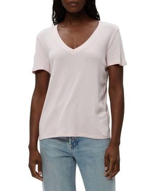 Michael Stars Dylan Classic V-Neck Shirt - Multicolor