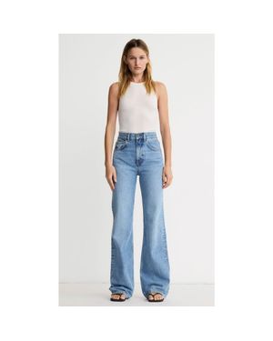 Smythe Owl High Rise Bootcut Jean - Blue