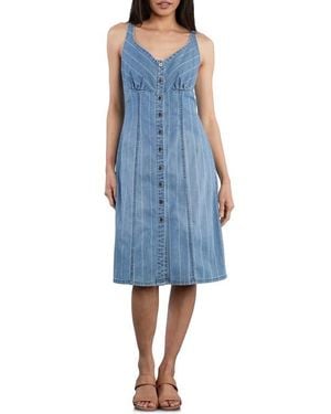 Wash Lab Denim True Sleeveless Denim Dress - Blue