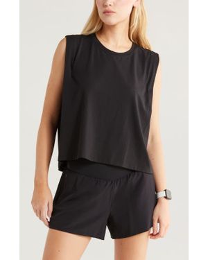 Zella New Take Boxy Tank Top - Black