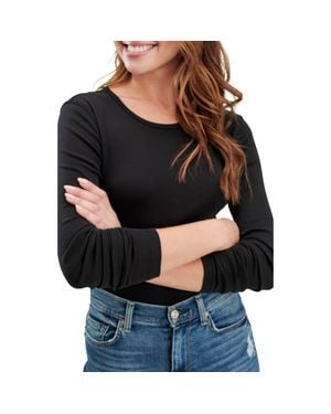 Splendid Long Sleeve Crewneck T-shirt - Black