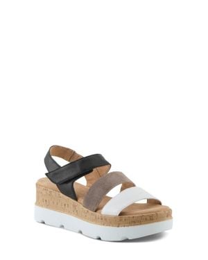 Spring Step Acey Wedge Platform Sandal - Multicolor