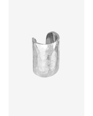 Dower & Hall Long Straight Nomad Ear Cuff - White