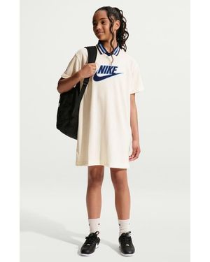 Nike Kids' Oversize Jersey T-Shirt Dress - Natural