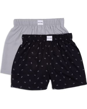 Calvin Klein Kids' 2-Pack Assorted Pajama Shorts - Blue
