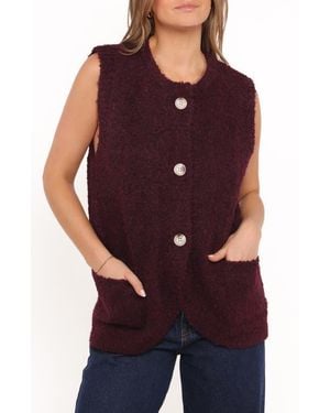 Petal & Pup Avery Sweater Vest - Purple