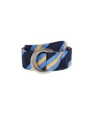 Robert Talbott Buckley Signature Repp Ribbon Belt - Blue