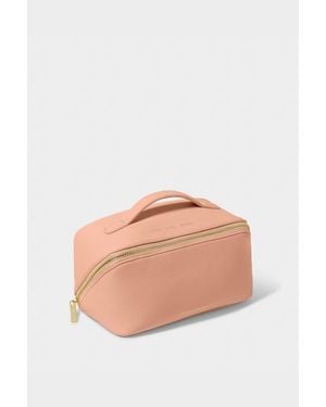 Katie Loxton Medium Make Up And Toiletry Bag - Pink
