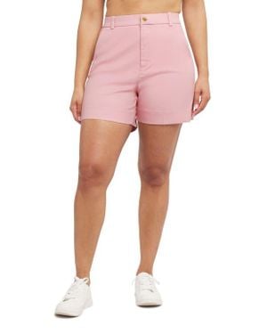 Spanx Spanxsupersmooth Stretch Twill Shorts - Pink