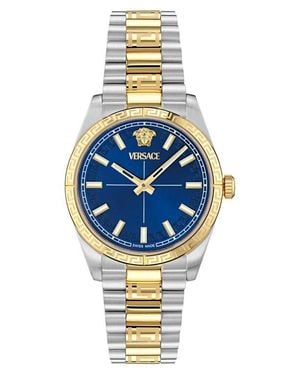 Versace Millenyium Two-Tone Bracelet Watch, 32Mm - Blue