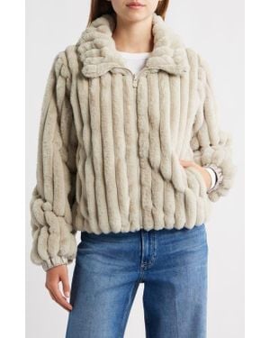 Save The Duck Elina Faux Fur Jacket - Blue