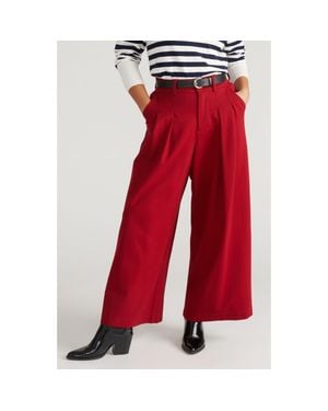 UNIVERSAL STANDARD Palais Ponte Wide Leg Pants - Red