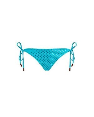 Vilebrequin Side Tie Bikini Bottom Relief Sparkling - Blue