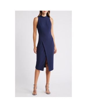 Black Halo Juma Sleeveless Sheath Midi Dress - Blue