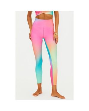 Beach Riot Piper Print Leggings - Pink