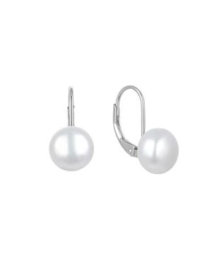 Donatello Gian Sterling Pearl Earrings - White