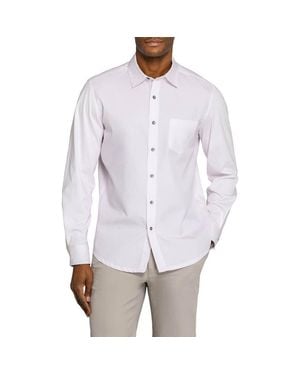 W.r.k. Abstract Squiggle Cotton Shirt - Gray