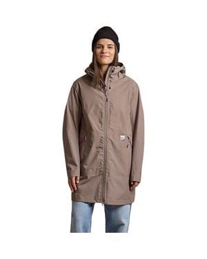 Maloja Moldaum Trench Rain Jacket - Brown