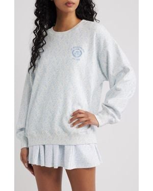 LoveShackFancy Palo Oversize Sweatshirt - White