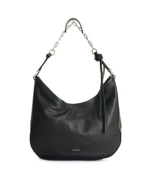 Velez Luna Leather Shopping Bag - Black