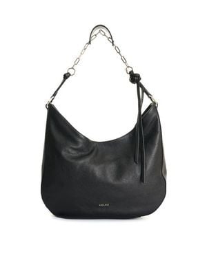 Velez Luna Leather Shopping Bag - Black