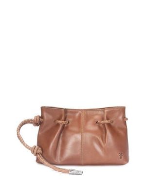 Frye Caroline Leather Wristlet Clutch - Pink