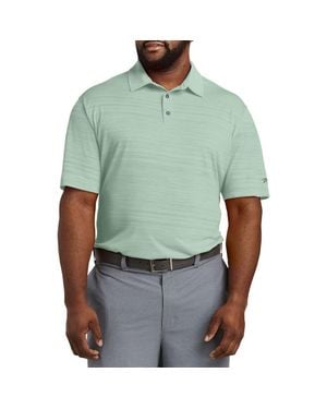 Reebok Big & Tall Performance Space-Dyed Polo Shirt - Green