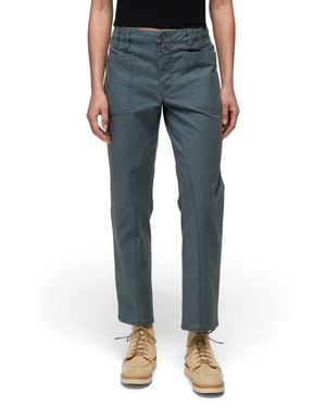 Prana Suton Mid Rise Organic Cotton Blend Ankle Pants - Blue