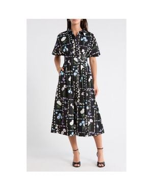 Sugarlips Wilderra Pleated Midi Dress - Black