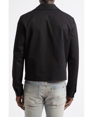 Amiri Script Collar Cotton Jacket - Black