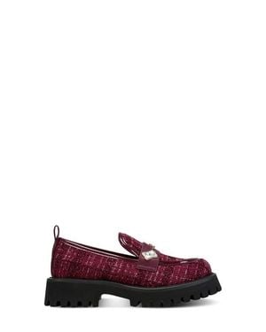 KARL LAGERFELD Greenly Platform Loafer - Red