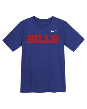 Nike Preschool Buffalo Bills Wordmark T-Shirt - Blue