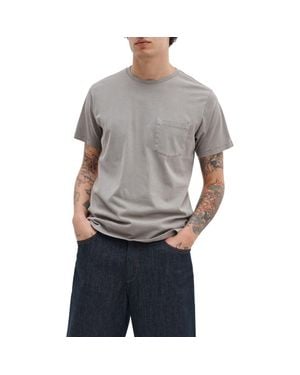 Rag & Bone Classic Fit Garment Dye Pocket T-Shirt - Gray
