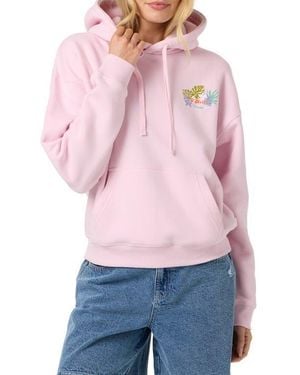 O'neill Sportswear Botany Hawaii Graphic Hoodie - Pink