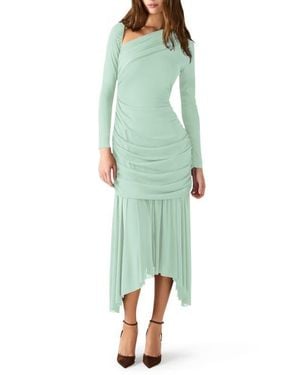 Steve Madden Brioni Long Sleeve Maxi Dress - Green