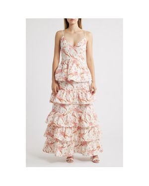 Sonya Moda Amara Tiered Maxi Dress - Pink