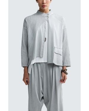 Luukaa Zaya Hybrid Boxy Jacket - Gray