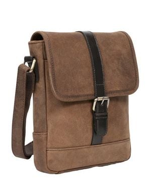 Celtic & Co. Trim Leather Cross Body - Brown