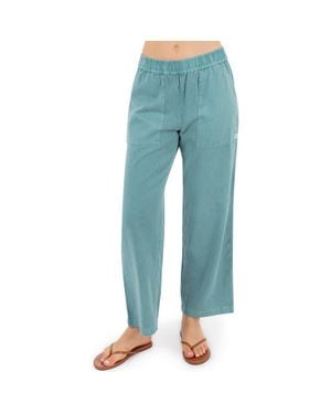 Hurley Wavy Days Wide Leg Pants - Blue